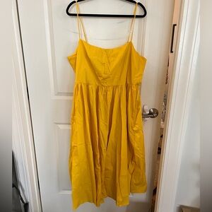 NWT JCrew yellow dress size 20